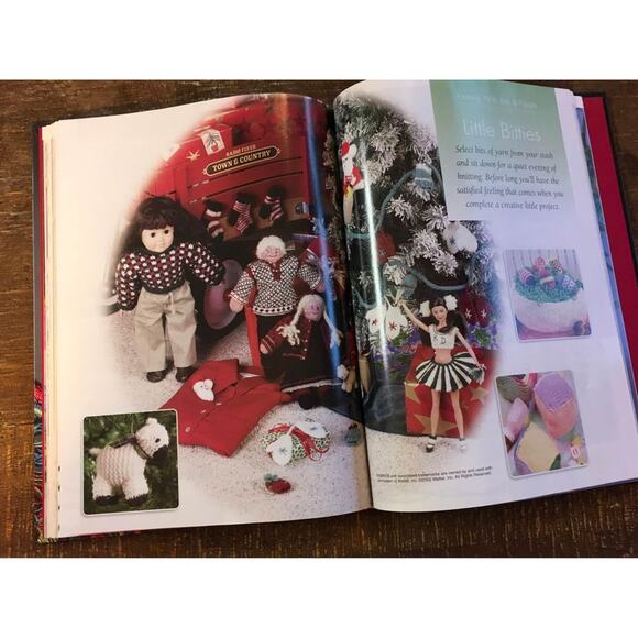 Knitting with Bits and Pieces Hardcover Pattern Book- Scrapghan Left over Yarn - Picture 5 of 6